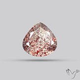 Faceted Lepidocrocite In Quartz