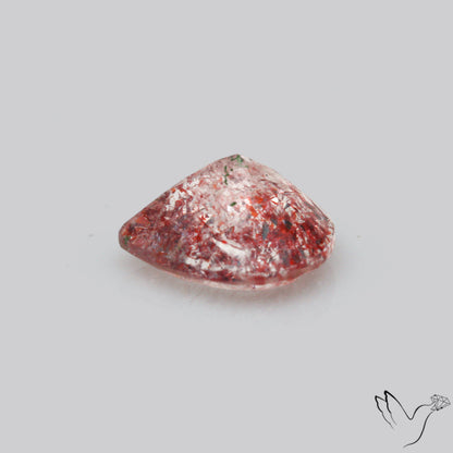 Faceted Lepidocrocite In Quartz