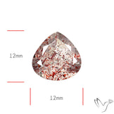 Faceted Lepidocrocite In Quartz