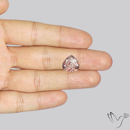 Faceted Lepidocrocite In Quartz