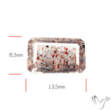Faceted Lepidocrocite In Quartz
