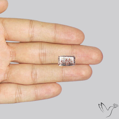 Faceted Lepidocrocite In Quartz