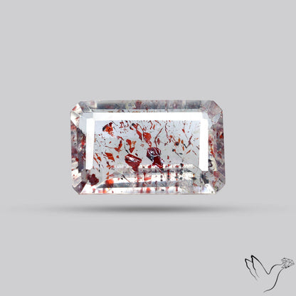 Faceted Lepidocrocite In Quartz