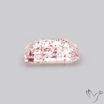 Faceted Lepidocrocite In Quartz