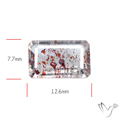 Faceted Lepidocrocite In Quartz