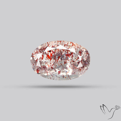 Faceted Lepidocrocite In Quartz