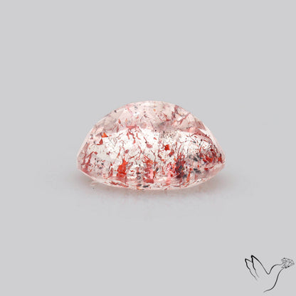 Faceted Lepidocrocite In Quartz