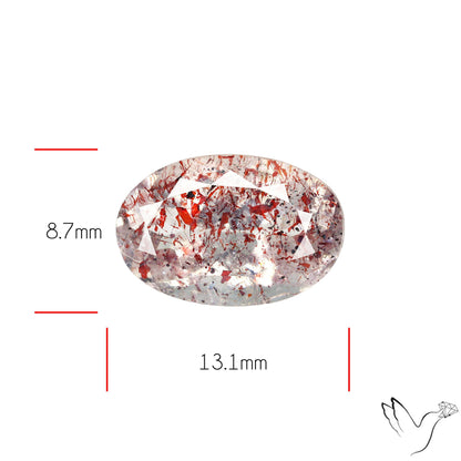 Faceted Lepidocrocite In Quartz