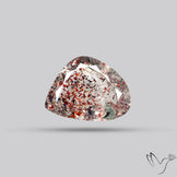 Faceted Lepidocrocite In Quartz