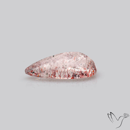 Faceted Lepidocrocite In Quartz