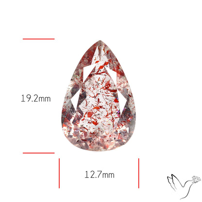 Faceted Lepidocrocite In Quartz