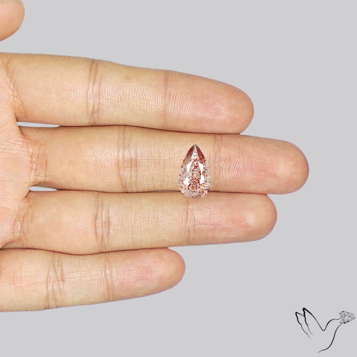 Faceted Lepidocrocite In Quartz