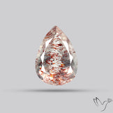 Faceted Lepidocrocite In Quartz
