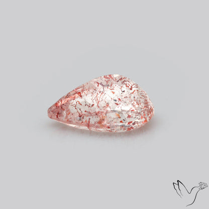 Faceted Lepidocrocite In Quartz