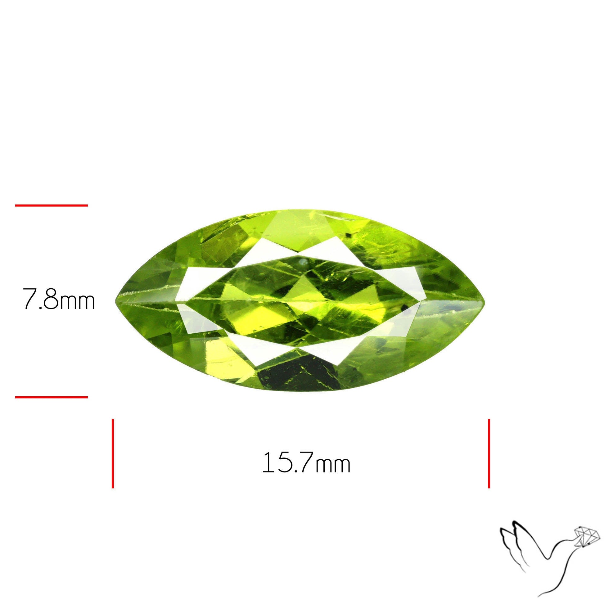 Faceted Peridot Rare Large Sized From Arizona