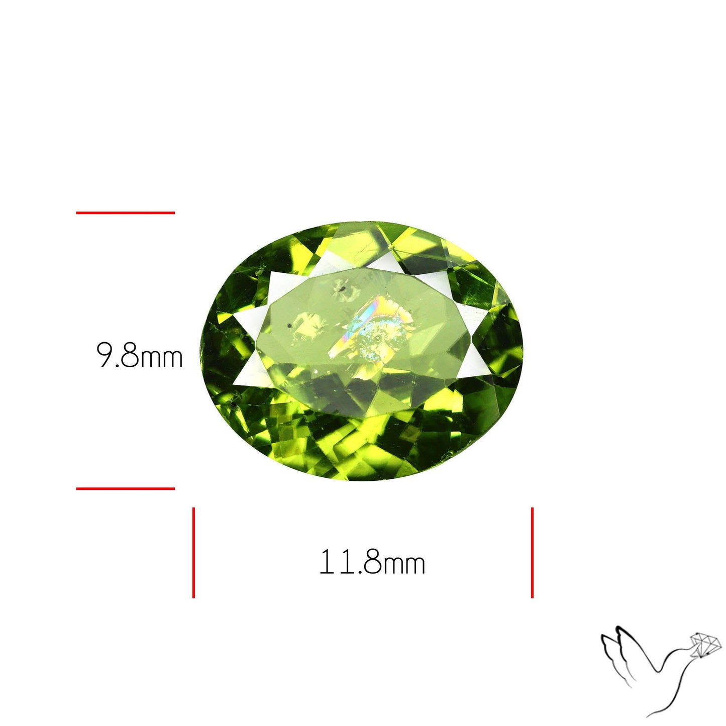 Faceted Peridot Rare Large Sized From Arizona