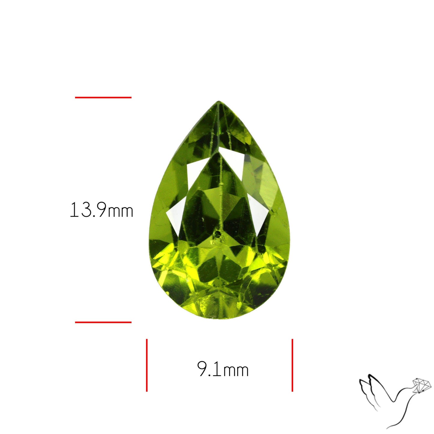 Faceted Peridot Rare Large Sized From Arizona