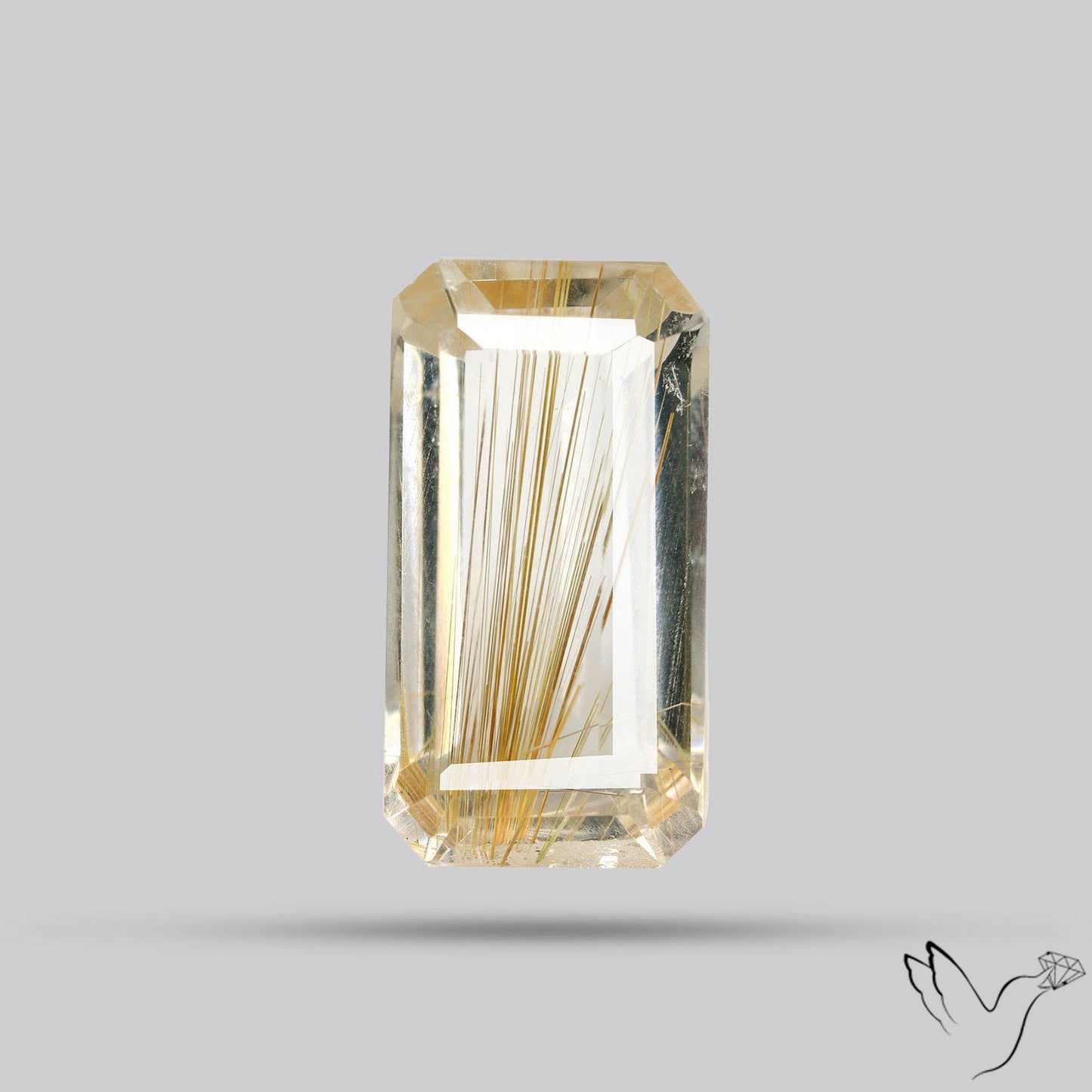 Faceted Golden Rutilated Quartz