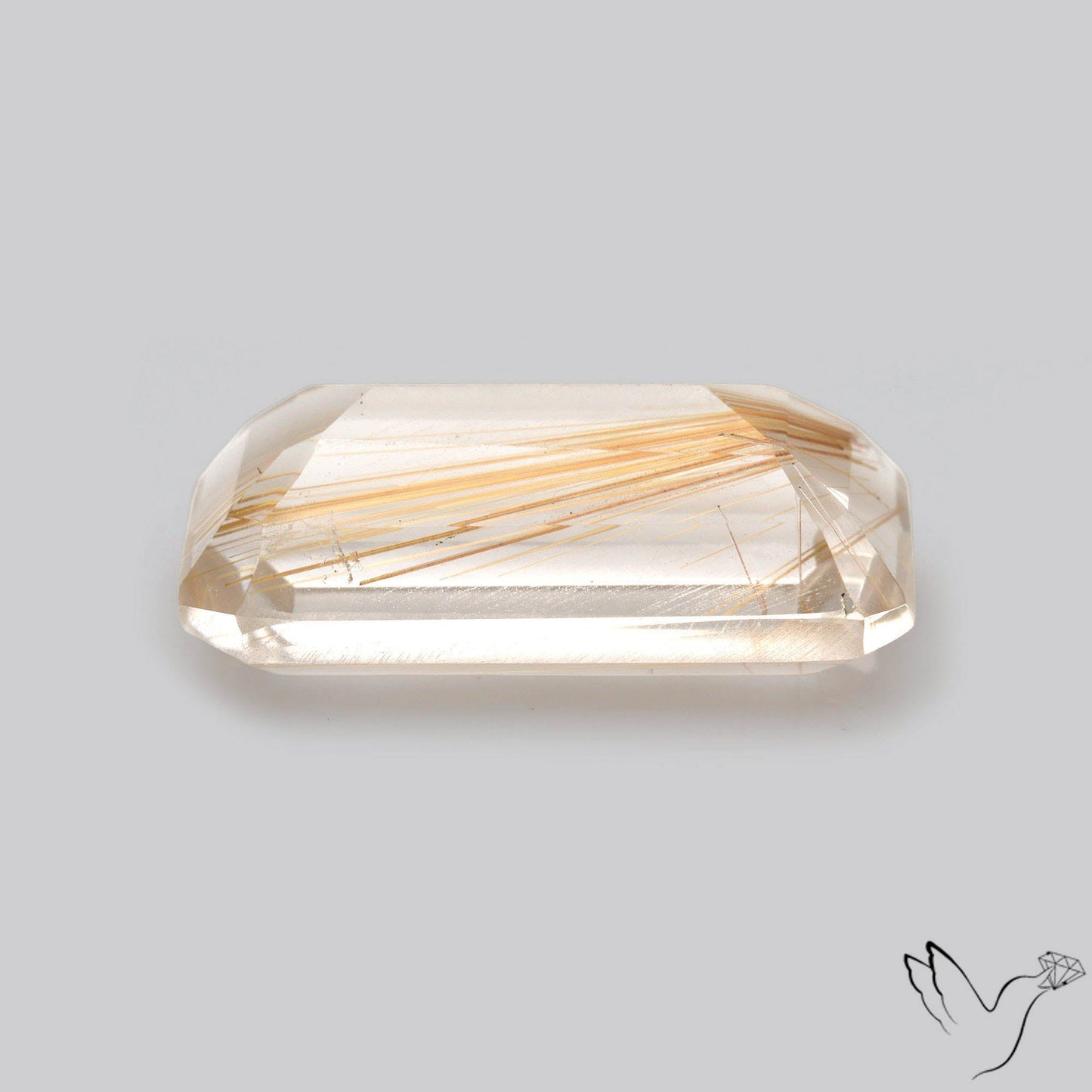 Faceted Golden Rutilated Quartz