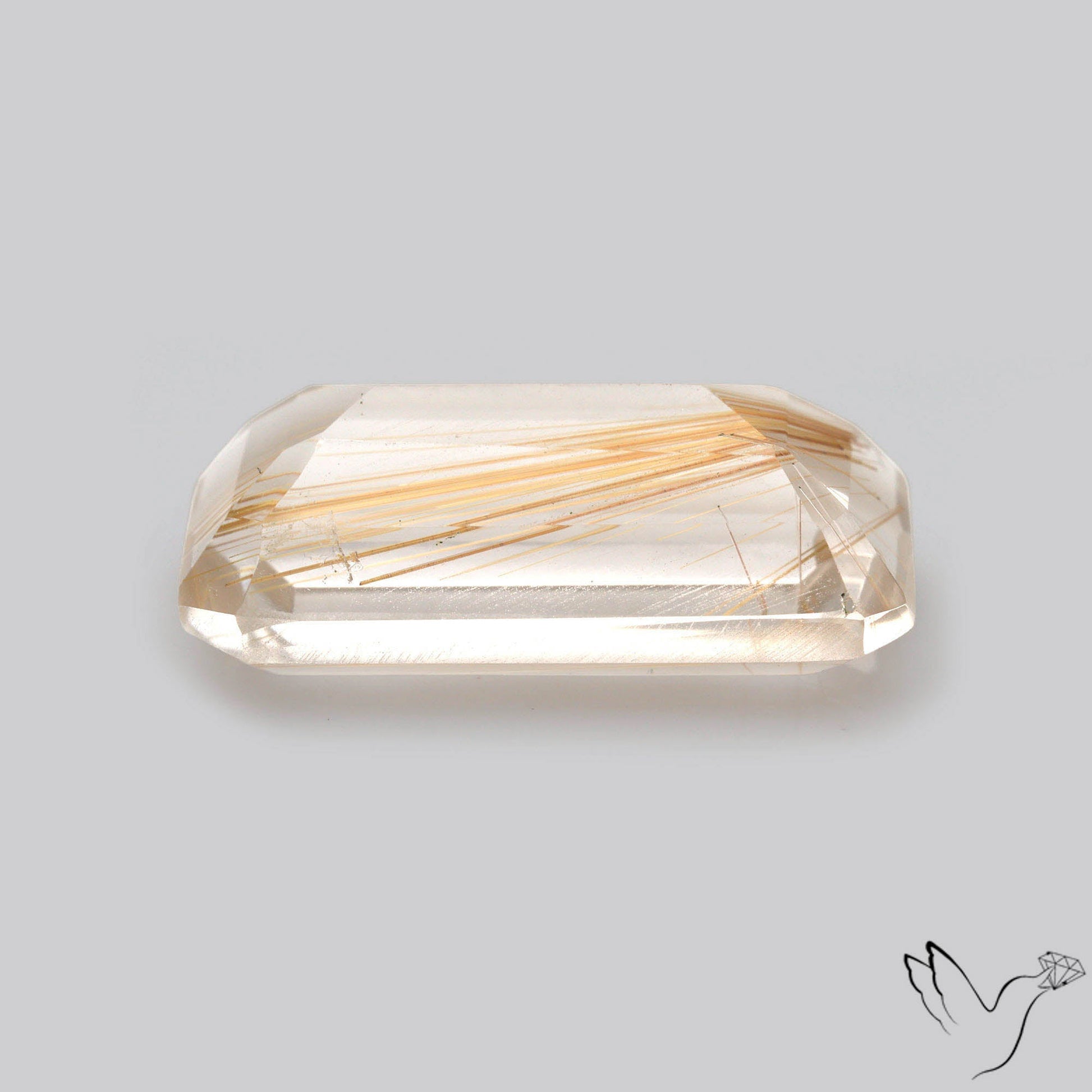 Faceted Golden Rutilated Quartz