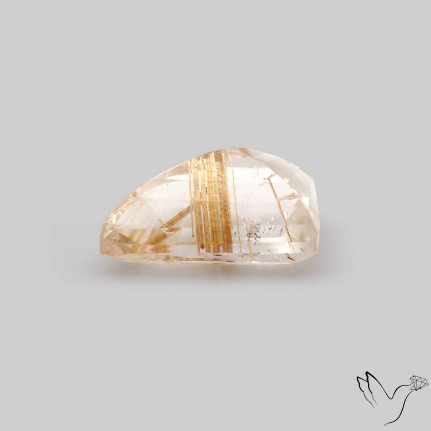 Faceted Golden Rutilated Quartz