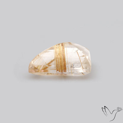 Faceted Golden Rutilated Quartz