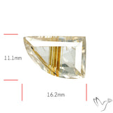 Faceted Golden Rutilated Quartz