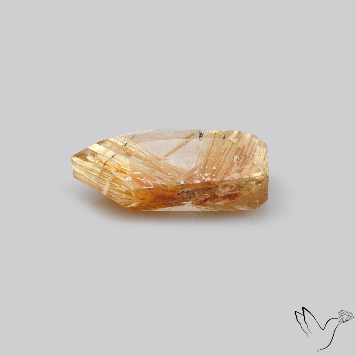 Faceted Golden Rutilated Quartz