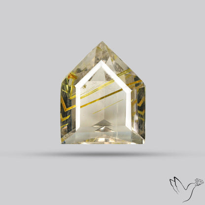 Faceted Golden Rutilated Quartz