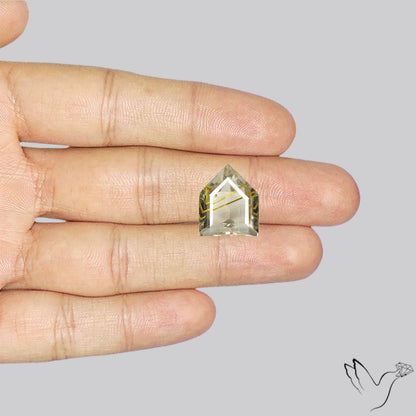 Faceted Golden Rutilated Quartz