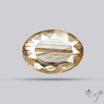 Faceted Golden Rutilated Quartz