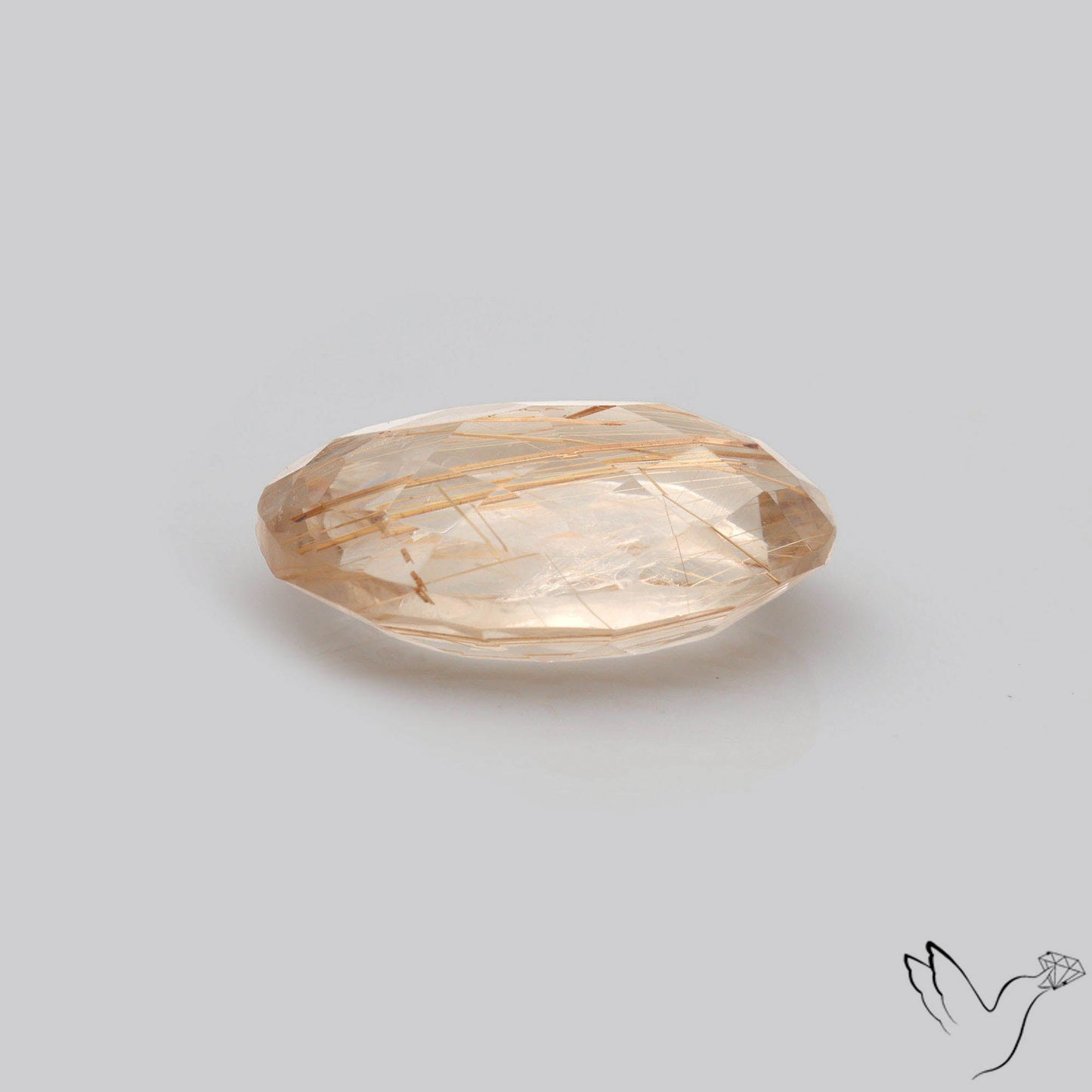 Faceted Golden Rutilated Quartz