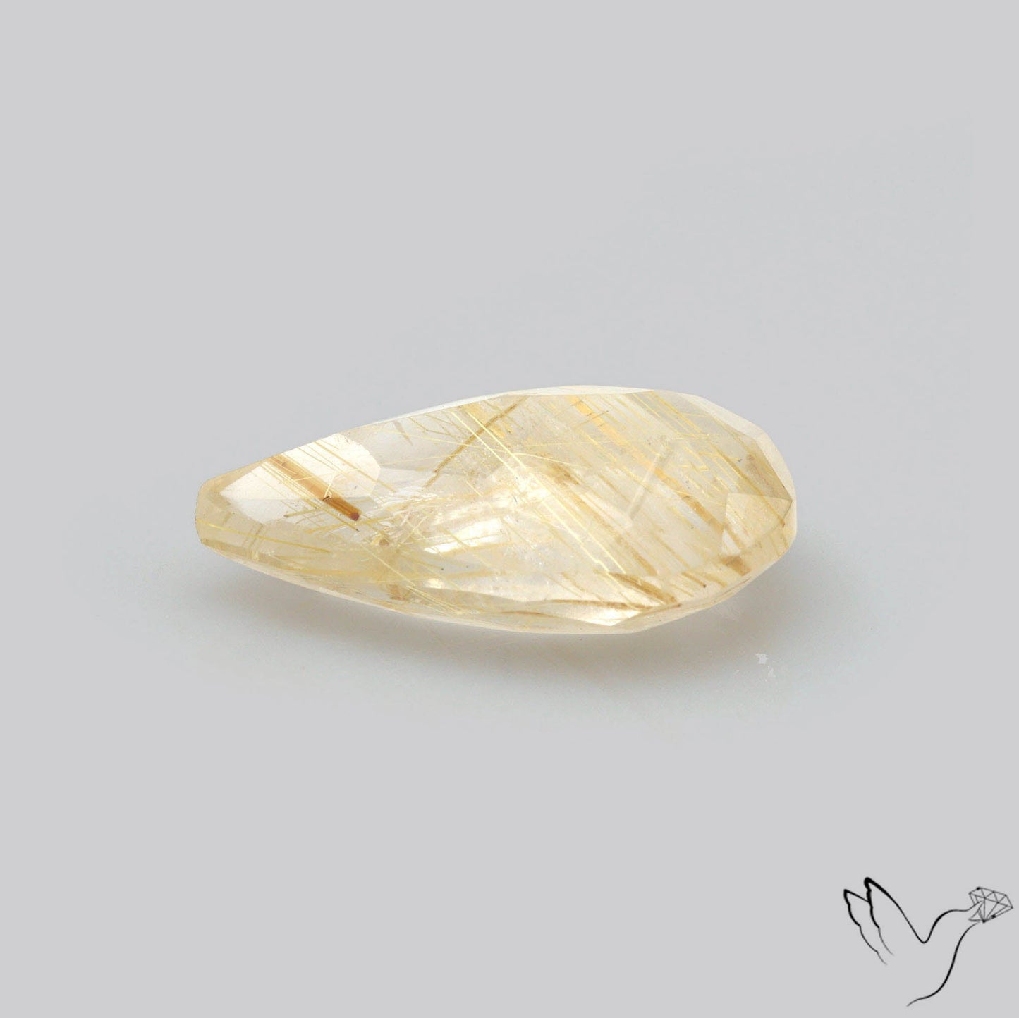 Faceted Golden Rutilated Quartz
