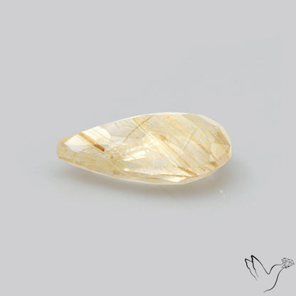 Faceted Golden Rutilated Quartz