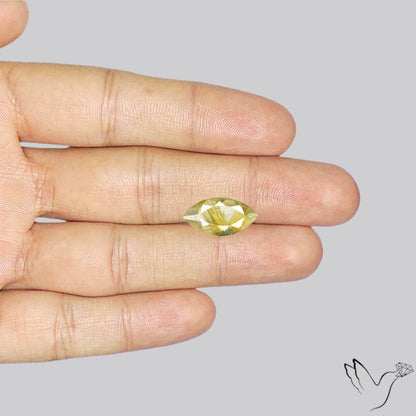 Faceted Golden Rutilated Quartz