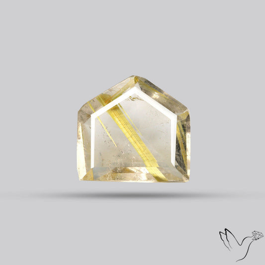 Faceted Golden Rutilated Quartz