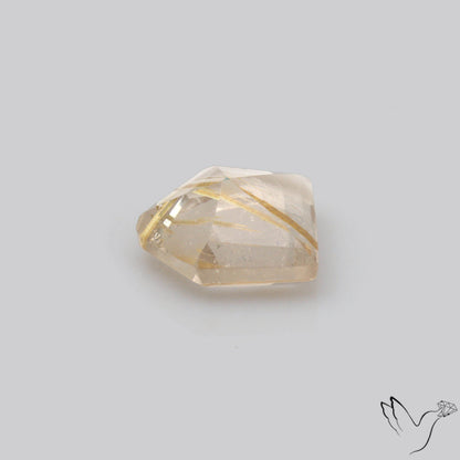 Faceted Golden Rutilated Quartz