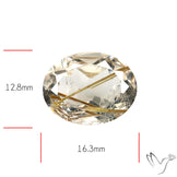 Faceted Golden Rutilated Quartz