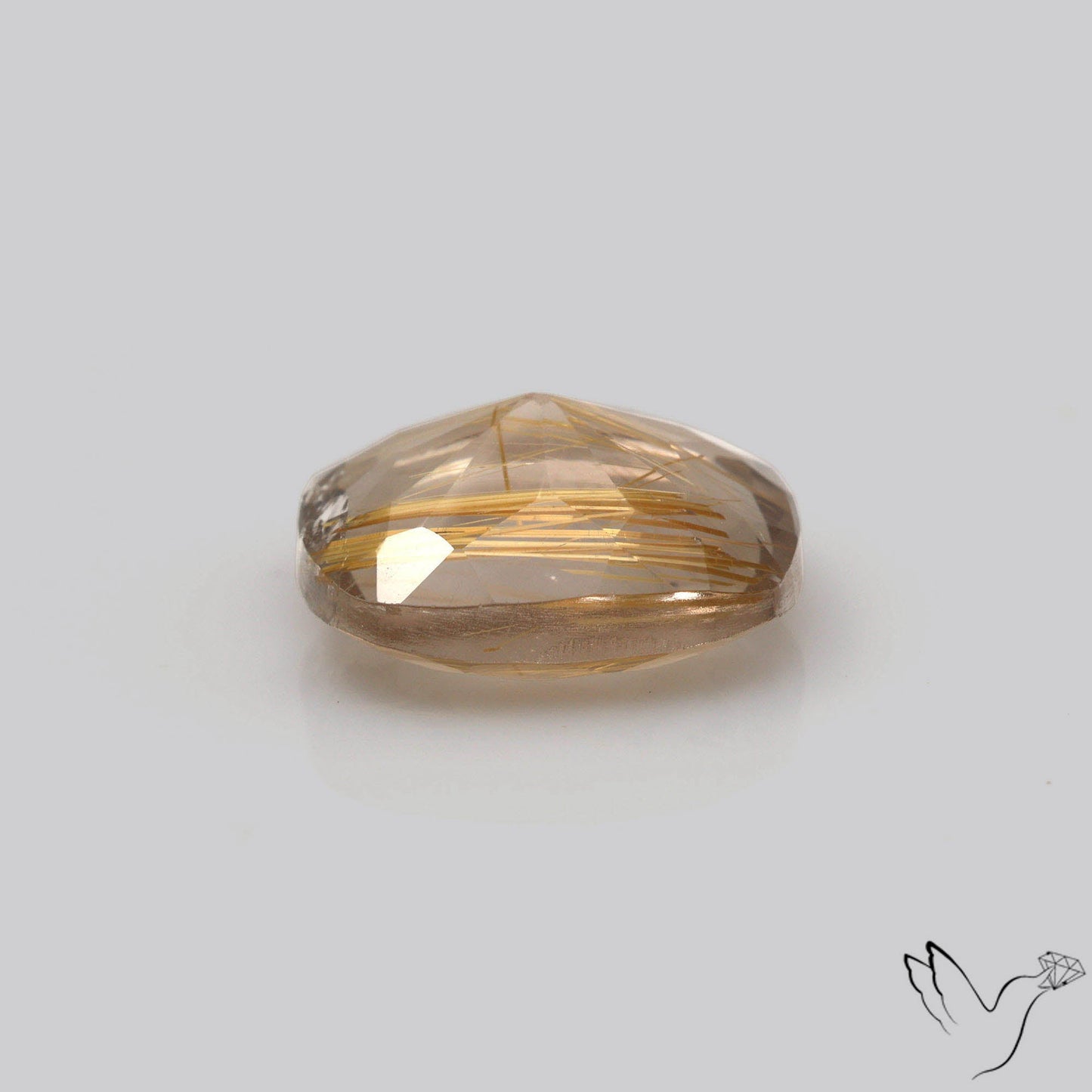 Faceted Golden Rutilated Quartz
