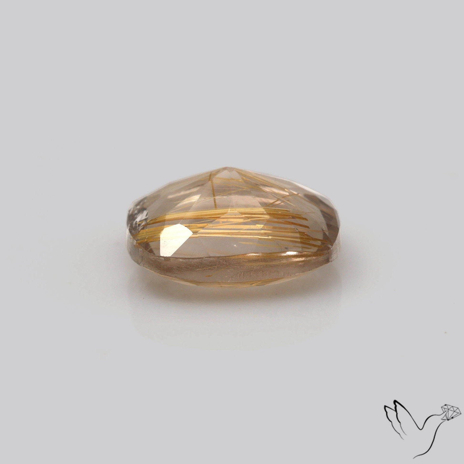 Faceted Golden Rutilated Quartz