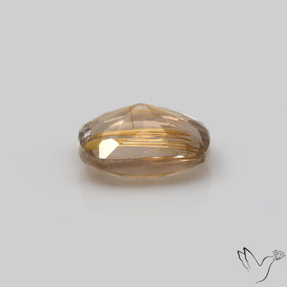 Faceted Golden Rutilated Quartz