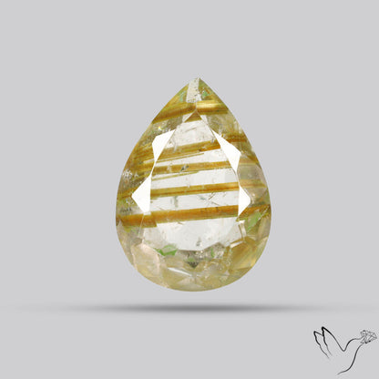 Faceted Golden Rutilated Quartz