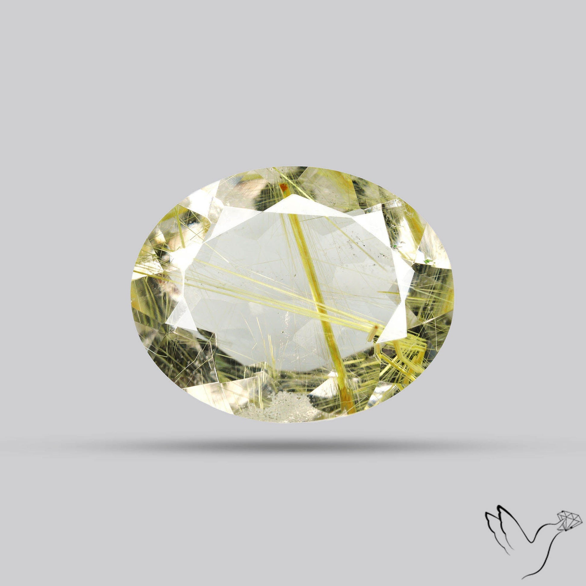Faceted Golden Rutilated Quartz