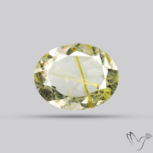 Faceted Golden Rutilated Quartz