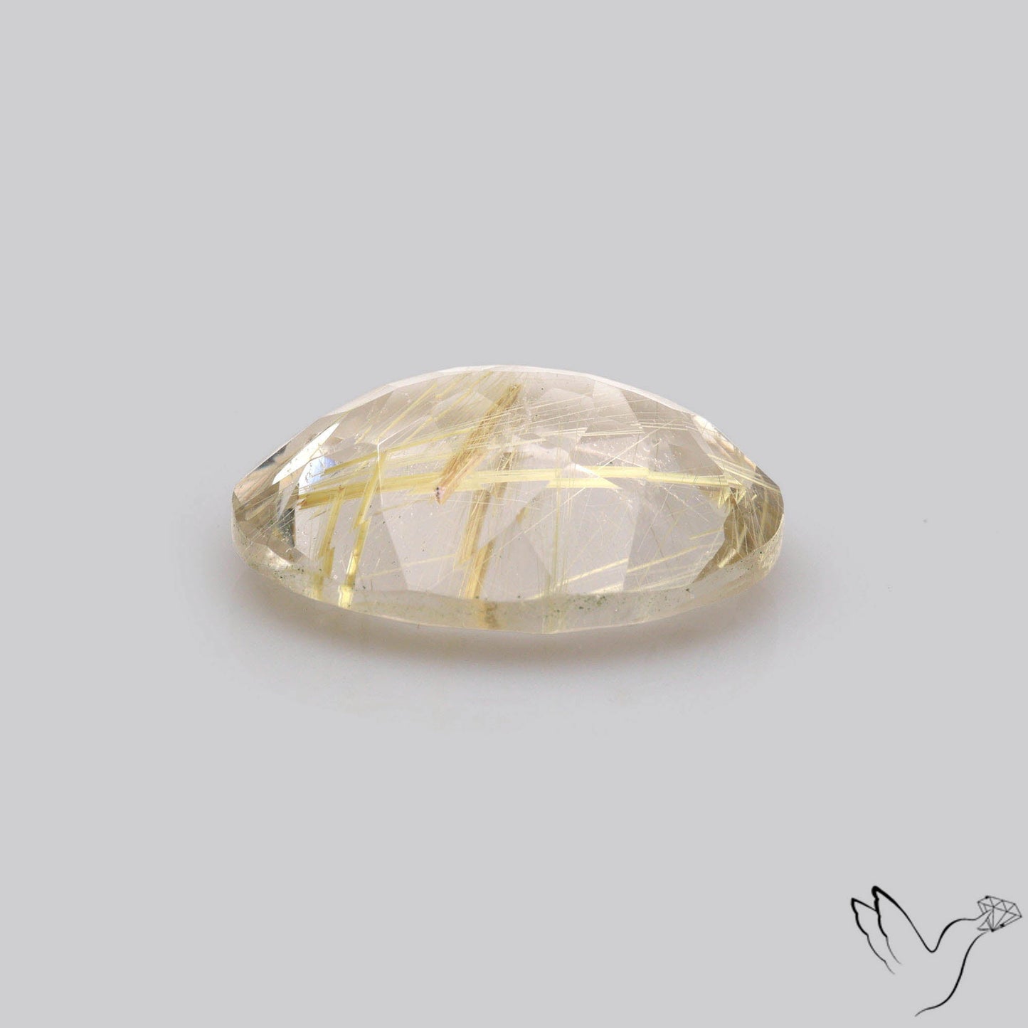 Faceted Golden Rutilated Quartz