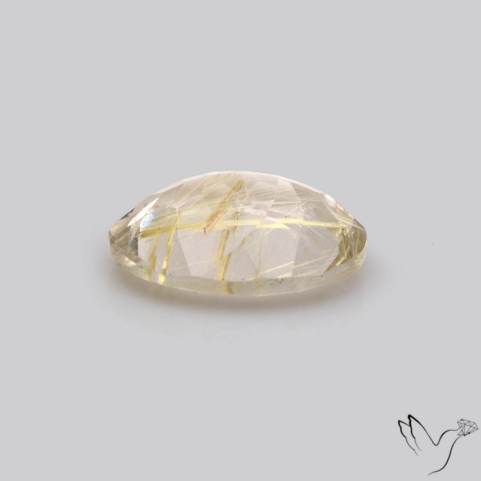 Faceted Golden Rutilated Quartz