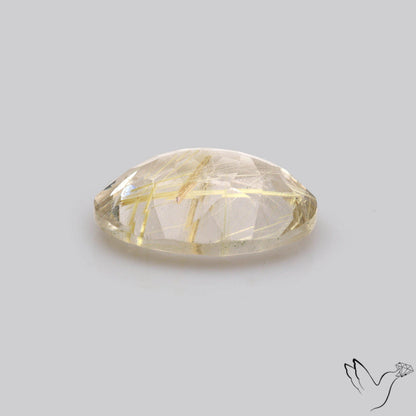 Faceted Golden Rutilated Quartz