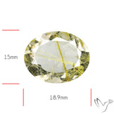Faceted Golden Rutilated Quartz