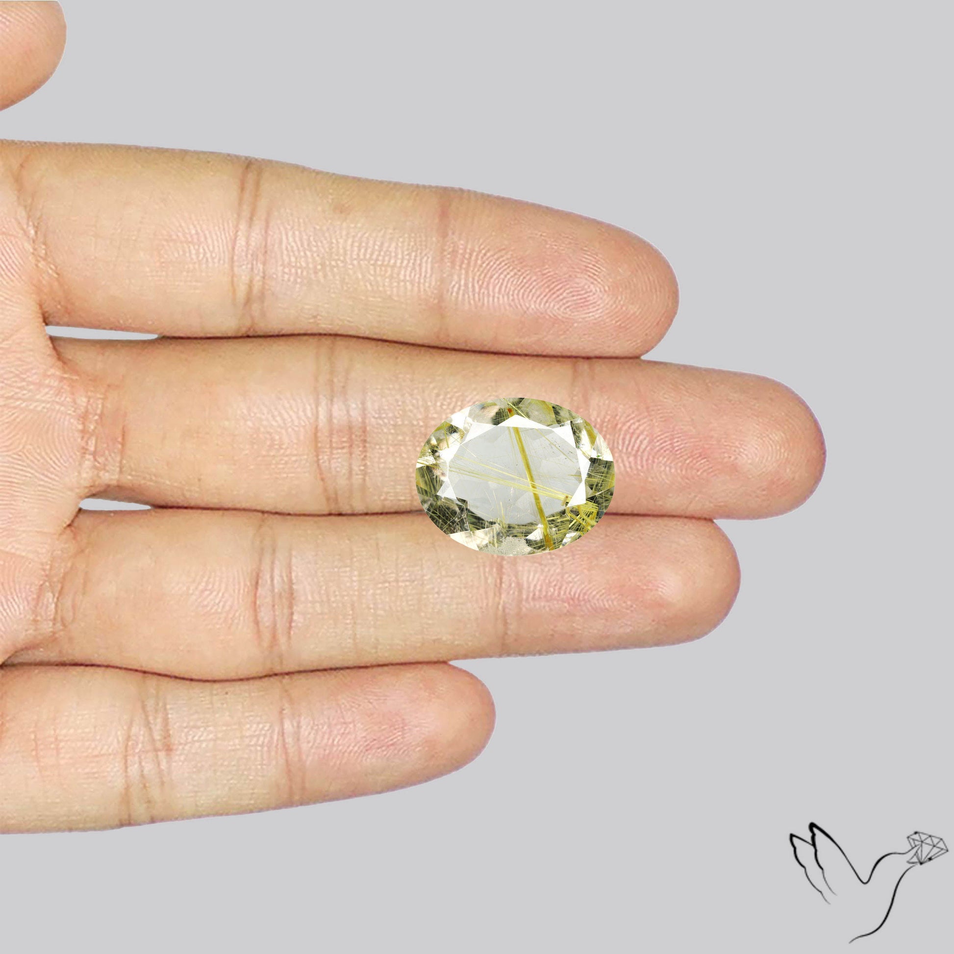 Faceted Golden Rutilated Quartz