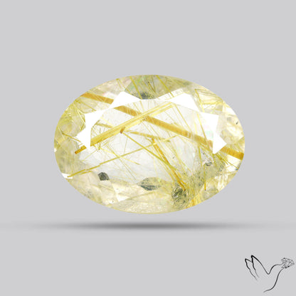 Faceted Golden Rutilated Quartz